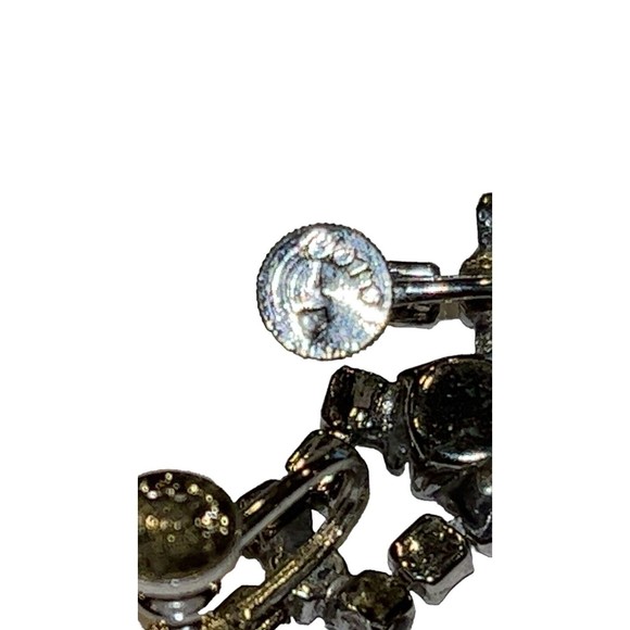 CORO Signed Vintage Earrings Lot of (2 pair) Rhinestone Screw & Clip A11… - Picture 6 of 12